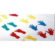 Gumeni set znakova za ruke i noge, 44 komada Gumeni set znakova za ruke i noge, 44 komada