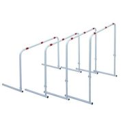  Podesiva prepreka, podešavanje visine između 60-70-80-90 cm, metalna konstrukcija, set od 4 komada
