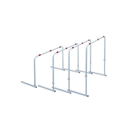 Podesiva prepreka, podešavanje visine između 60-70-80-90 cm, metalna konstrukcija, set od 4 komada
