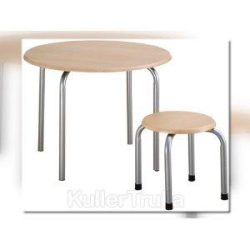 Dječji stol s metalnim nogama, visine 52 cm.
