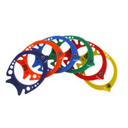   Numerirani set obruča za potapanje, u obliku ribice, serija od 6 podvodnih obruča, promjera 19x14 cm