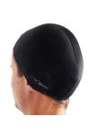 Poliesterska kapa za plivanje, crna, elastični tekstil