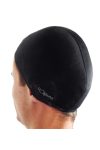 Poliesterska kapa za plivanje, crna, elastični tekstil
