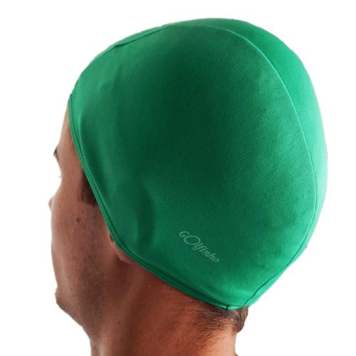 Poliesterska kapa za plivanje, zelena, elastični tekstil