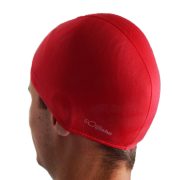Poliesterska kapa za plivanje, crvena, elastični tekstil