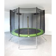 Capetan® Safe Fly je ekstra stabilan sa jedinstvenim zakrivljenim nogama, premium sigurnosni trampolin sa sigurnosnom mrežom promjera 305 cm