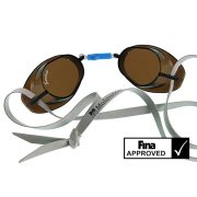   Švedske naočale za plivanje dimnosiva, sa  prozirnim lećama.Nije antifog izvedba. Naočale za natjecanja odobrene od FINA , Malmsten