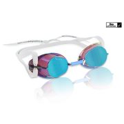   Švedske naočale za plivanje sa plavim reflektirajućim metallic lećama . Naočale natjecanja odobrene od FINA-e, Malmsten