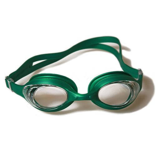 Malmsten Aqtiv naočale za plivanje sa zelenim okvirom, prozirna leća, futrola sa patent zatvaranjem