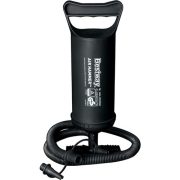   Mini pumpa za kampiranje sa stopalom (30 cm) Crna, 0.85 L Kapacitet / Hod, Povratno puhanje, 3 adaptera