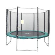   Capetan® Olive promjera 305 cm s 4 W noge s 8- stupa vanjski trampolin set sa zaštitnom mrežom, 160kg kapaciteta , 64komopruge - najstabilniji trampolin zbog povećane noge i opruga