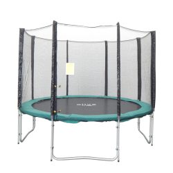   Capetan® Olive promjera 305 cm s 4 W noge s 8- stupa vanjski trampolin set sa zaštitnom mrežom, 160kg kapaciteta , 64komopruge - najstabilniji trampolin zbog povećane noge i opruga