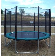 Capetan® Olive promjera 305 cm s 4 W noge s 8- stupa vanjski trampolin set sa zaštitnom mrežom, 160kg kapaciteta , 64komopruge - najstabilniji trampolin zbog povećane noge i opruga