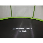 Trampolin Capetan® Omega 305cm promj. U Lime boji ,specijalno pričvršćivanje okvira T-elementom ojačan trampolin s iznimno visokom zaštitnom mrežom- vanjski trampolin sa debelom spužvom, skakačkom površinom 80 cm visine 