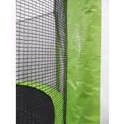 Trampolin Capetan® Selector Lime 397cm promj. 180kg nosivosti, s dugačkim stupovima zaštitne mreže ,specijalno pričvršćivanje okvira T-elementom ojačan trampolin s iznimno visokom zaštitnom mrežom – vanjski trampolin s debelom spužvom, 80 cm visoka 