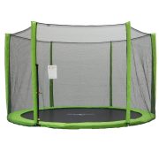   Capetan® 244 cm trampolin, zaštitna mreža za Selector Lime i Omega Lime trampolin  s jastučnicom za stupove neon boje za modele sa 6 stupa  