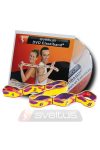 Elastiband fitnes gumena traka jačanje + DVD,  otpor 10 kg srednje jačine, 80x4 cm