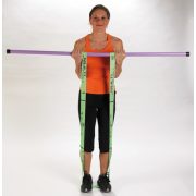 Elastiband® fitness pojačalo  Gumeni Multiremen, gumirani remen srednje čvrstoće elastiband tekstilna traka,duga zelena 10kg otpornost, srednja 110x4cm