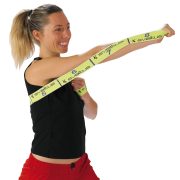 Elastiband® Fitness pojačalo gumeni remen srednja čvrstoća, 8x10cm prošiveni razdjeljak, žuta, 10kg otpor, srednje 80x4cm