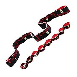   Elastiband pojačalo za fitness gumeni remen jak, 8 komada odjeljka 10 cm dužine, crni elastični remen od 15 kg, 80x4cm