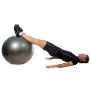   Fitball gimnastička lopta Pezzi maxafe, 75 cm, antracit siva, ABS sigurnosni materijal