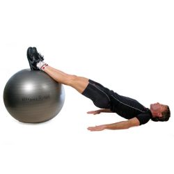   Fitball gimnastička lopta Pezzi maxafe, 75 cm, antracit siva, ABS sigurnosni materijal