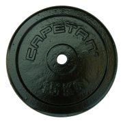 Capetan® 15kg čelični utegni disk s čekićnim lakom, s promjerom rupe 31mm Capetan® 15kg čelični utegni disk s čekićnim lakom, s promjerom rupe 31mm