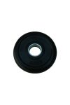 Capetan® gumirani 31mm promjera, 0,5 kg standardni utegni disk s čeličnim prstenom u sredini