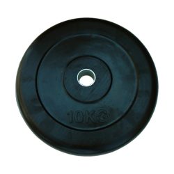   Capetan® gumirani 31mm promjera, 10 kg standardni utegni disk s čeličnim prstenom u sredini