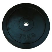 Capetan® gumirani 31mm promjera, 15 kg standardni utegni disk s čeličnim prstenom u sredini Capetan® gumirani 31mm promjera, 15 kg standardni utegni disk s čeličnim prstenom u sredini