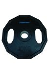 Capetan® Olympia 10 kg utegni disk gumirane površine s dvije ručke, kvadratna zaštita od prevrtanja s promjerom rupe od 51mm