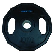 Capetan® Olympia 10 kg utegni disk gumirane površine s dvije ručke, kvadratna zaštita od prevrtanja s promjerom rupe od 51mm Capetan® Olympia 10 kg utegni disk gumirane površine s dvije ručke, kvadratna zaštita od prevrtanja s promjerom rupe od 51mm