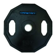   Capetan® Olympia 15 kg utegni disk gumirane površine s dvije ručke, kvadratna zaštita od prevrtanja s promjerom rupe od 51mm
