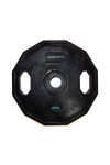 Capetan® Olympia 25 kg utegni disk gumirane površine s dvije ručke, kvadratna zaštita od prevrtanja s promjerom rupe od 51mm