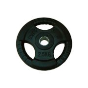   Capetan® Tri Grip gumirani ergonomski utegni disk od 2,5 kg s promjerom rupe 31 mm