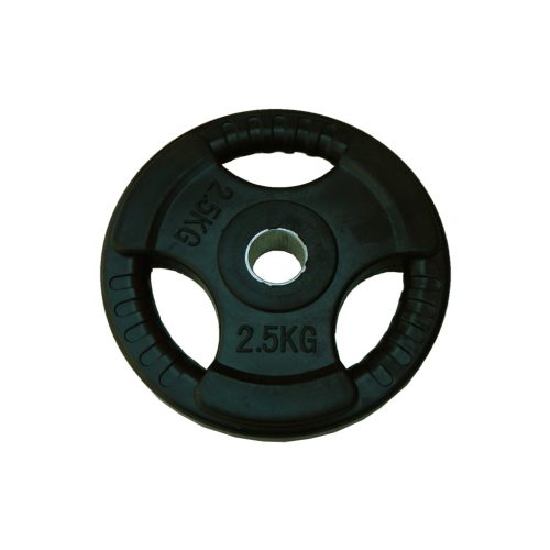 Capetan® Tri Grip gumirani ergonomski utegni disk od 2,5 kg s promjerom rupe 31 mm