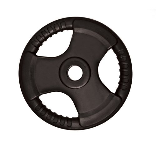 Capetan® Tri Grip gumirani ergonomski utegni disk od 10 kg s promjerom rupe 31 mm