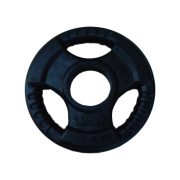 Tactic Sport Professional Line Olympic Tri Grip gumirani ergonomski utegni disk od 1,25kg čelični utegni disk s promjerom rupe 51 mm s ručkama Tactic Sport Professional Line Olympic Tri Grip gumirani ergonomski utegni disk od 1,25kg čelični utegni disk s promjerom rupe 51 mm s ručkama