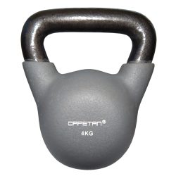   Capetan® Sport Kettlebell 4 kg s neoprenskim premazom– uteg s ravnom ručkom