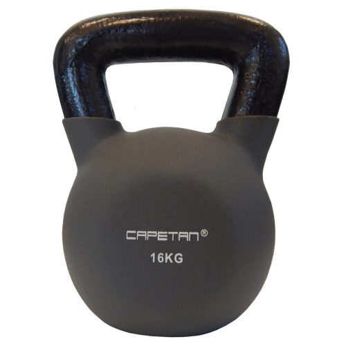 Capetan® Sport Kettlebell 16kg s neoprenskim premazom– uteg s ravnom ručkom