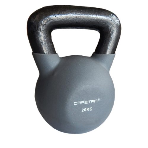 Capetan® Sport Kettlebell 20 kg s neoprenskim premazom– uteg s ravnom ručkom
