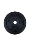Capetan® 5 kg 31mm promjer, čelični pločasti uteg s premazom crne boje svilenkastog sjaja:željezni utegni disk