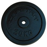 Capetan® 20kg 31mm promjer, čelični pločasti uteg s premazom crne boje svilenkastog sjaja: Capetan® 20kg 31mm promjer, čelični pločasti uteg s premazom crne boje svilenkastog sjaja: